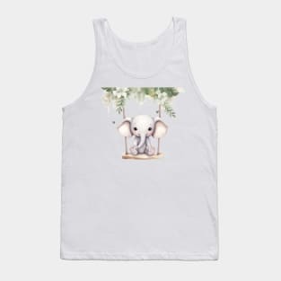 Cute Baby Elephant Tank Top